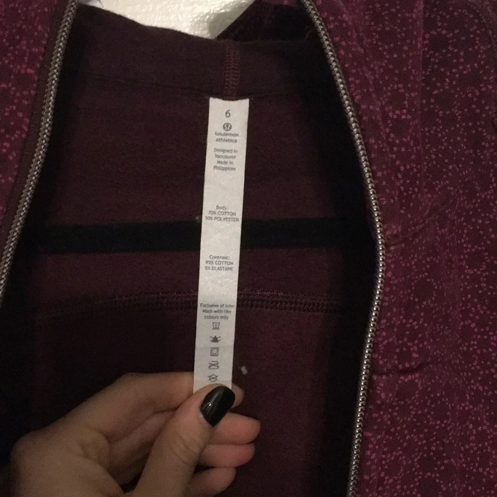 LULULEMON SCUBA ZIP UP  HOODIE III IN STAR PIXEL RASPBERRY - Picture 3 of 9